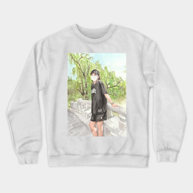 SUGA on Bridge Crewneck Sweatshirt by emopod